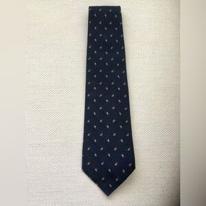 BROOKS BROTHERS MAKERS ALL SILK TIE Elegant Black Patterned Men's Tie